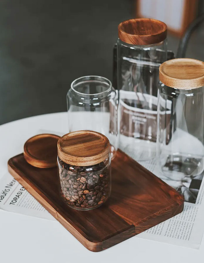 Storage glass jar